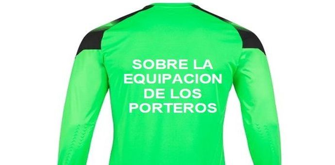 Equipación de los porteros