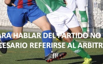 En los informes del árbitro no se habla